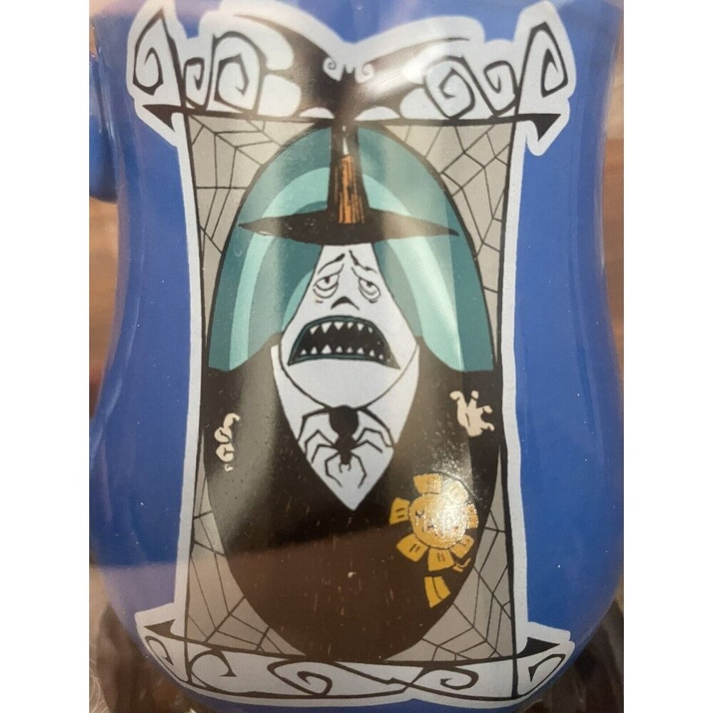 Disney Nightmare Before Christmas MAYOR Blue Double Sided Ceramic Mug Cup 24oz.